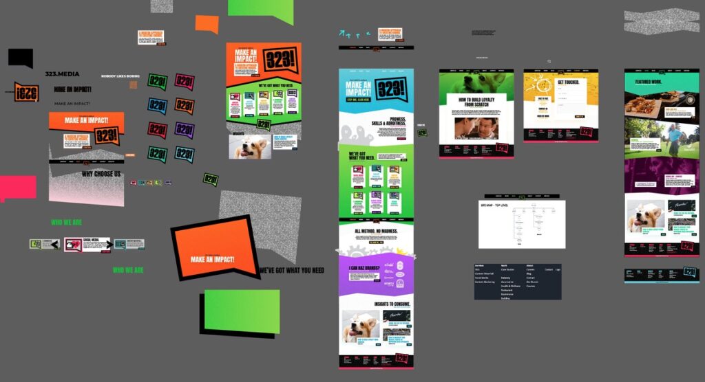 website planning and design elements for new website